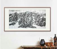 艺术家杨牧青日记:名称：大写意国画《青山待贤者》；
规格：137cm×70c【图0】