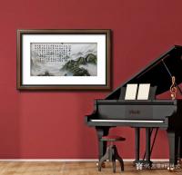 艺术家邢凤云日记:国画山水画并题字画《沁园春.雪》,作品尺寸四尺横幅68X13【图4】