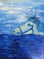 艺术家15252316560生活:作品：海马
类别：油画
尺寸：50×40
海与马奇特的【图0】