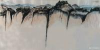 艺术家秦发艺日记:写意山水画《山顶》；
  这幅画的难度不是把山画出来，而是【图0】