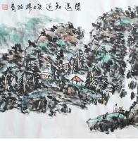 艺术家杨牧青日记:名称：大写意国画《闻远知近》
规格：137cm×70cm/【图2】