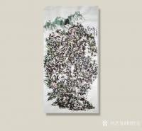 艺术家杨牧青日记:名称：大写意国画《》求索知真趣》
规格：68cm×136c【图1】