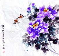 艺术家李万勤日记:国画花鸟画牡丹作品5幅《唯有牡丹真国色》《国色天香》《吉祥如【图0】