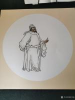 艺术家何学忠日记:国画人物画为唐代武威籍名将段秀实造像;辛丑年仲夏何学忠画;
【图0】