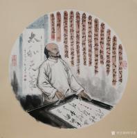 艺术家何学忠日记:国画人物画:为清武威凉州怪杰杨成绪造像,辛丑年何学忠画。
【图0】