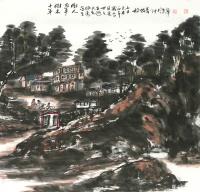 艺术家杨牧青日记:国画山水画作品
名称：十年树木 百年树人
规格：68cm【图0】