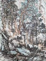 艺术家欧凯歌日记:国画山水画《云山飞瀑图》，壬寅年秋月欧凯歌画。
在得到长沙【图1】