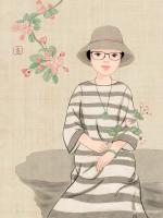 艺术家刘晓宁收藏:香香人物肖像漫画客户订单画像欣赏
（仅供艺术爱好者欣赏，未【图1】
