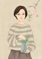 艺术家刘晓宁收藏:香香人物肖像漫画客户订单画像欣赏
（仅供艺术爱好者欣赏，未【图2】