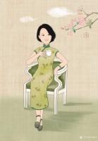 艺术家刘晓宁收藏:香香人物肖像漫画客户订单画像欣赏
（仅供艺术爱好者欣赏，未【图3】