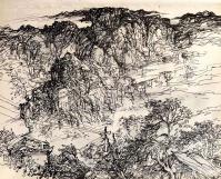 艺术家阎敏日记:野景写生《美丽清江》系列作品欣赏。 
路虽远 行则将至，【图1】