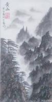 艺术家刘开豪日记:《黄山》国画    竖幅  尺寸   34cmX68cm【图0】