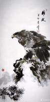 艺术家袁峰日记:国画动物画鹰系列作品《大鹏展翅》《大展宏图》《壮志凌云》等，【图4】