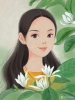 艺术家刘晓宁日记:香香人物肖像画，私人订制作品欣赏，喜欢这种风格的，欢迎联系提【图2】