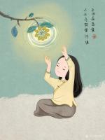 艺术家刘晓宁日记:种善因，得善果。——香香治愈系插画
知足者水存，贪心者水尽【图5】
