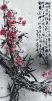 艺术家卢士杰日记:国画花鸟画《松鹤延年》《梅香》,作品尺寸四尺竖幅,葵卯年冬月【图1】