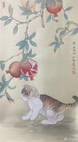 艺术家汪林日记:国画工笔画可爱猫猫系列作品欣赏,汪林葵卯年工笔画作品。【图3】