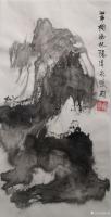 艺术家怀羽日记:这幅怀羽黄仍彬的水墨泼墨山水画展现出了中国传统山水画的精髓。【图0】