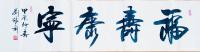 艺术家刘胜利收藏:行书书法作品《福寿康宁》,甲辰年刘胜利书。
应安徽省阜阳市【图0】