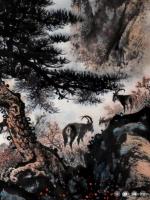 艺术家罗树辉日记:国画山水松树四尺整纸《喜乐共融图》。此画按买家的特定元素要求【图2】