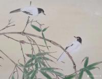 艺术家安士胜日记:安士胜国画工笔花鸟画作品欣赏。【图2】