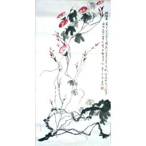 艺术品图片：艺术家李牧国画作品名称《【牵牛】作者李牧》价格720.00 元