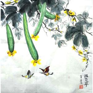 艺术品图片：艺术家李牧国画作品名称《【蝶恋花】作者李牧》价格240.00 元