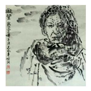 艺术品图片：艺术家郭志威国画作品名称《【凝望】作者郭志威》价格360.00 元