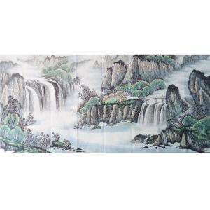 艺术品图片：艺术家韦杰球国画作品名称《【高山流水7】作者 韦杰球》价格720.00 元