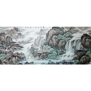 艺术品图片：艺术家韦杰球国画作品名称《【高山流水8】作者韦杰球》价格720.00 元