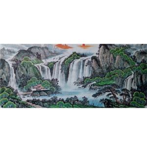 艺术品图片：艺术家韦杰球国画作品名称《【高山流水14】作者韦杰球》价格720.00 元