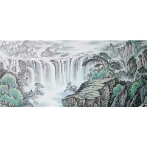 艺术品图片：艺术家韦杰球国画作品名称《【高山流水29】作者韦杰球》价格720.00 元