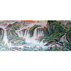 艺术品图片：艺术家韦杰球国画作品名称《【高山流水39】作者韦杰球》价格720.00 元