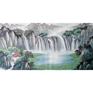 艺术品图片：艺术家韦杰球国画作品名称《【高山流水48】作者韦杰球》价格720.00 元