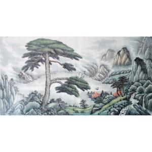 艺术品图片：艺术家韦杰球国画作品名称《【高山流水49】作者韦杰球》价格720.00 元