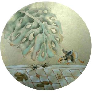 艺术品图片：艺术家傅斌科国画作品名称《【昆虫记】作者傅斌科》价格960.00 元