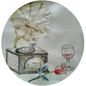 艺术品图片：艺术家傅斌科国画作品名称《【音乐红酒】作者傅斌科》价格960.00 元