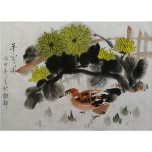 艺术品图片：艺术家陈亚龙国画作品名称《【平安图】作者陈亚龙》价格960.00 元