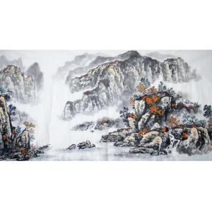 艺术品图片：艺术家刘恒胜国画作品名称《【山水8】作者刘恒胜》价格480.00 元