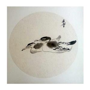 艺术品图片：艺术家高勇利国画作品名称《【水鸭子】作者高勇利》价格240.00 元
