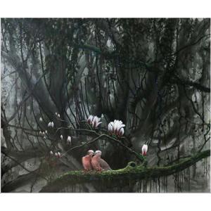 艺术品图片：艺术家覃时明月油画作品名称《【神秘花园】作者覃时明月》价格30000.00 元