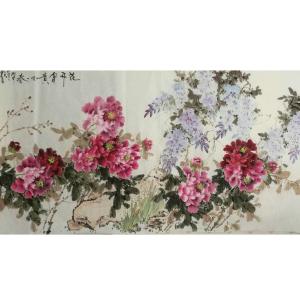艺术品图片：艺术家王长泉国画作品名称《花开富贵》价格1000.00 元