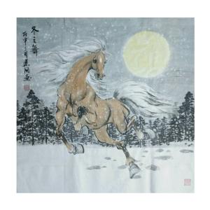 艺术品图片：艺术家刘建国国画作品名称《【冬之舞】作者刘建国》价格720.00 元