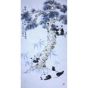 艺术品图片：艺术家高瑞国画作品名称《【熊猫4】作者高瑞》价格3840.00 元
