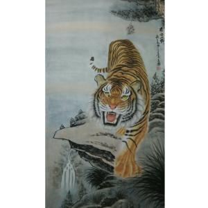 艺术品图片：艺术家魏文乐国画作品名称《【虎7】作者魏文乐》价格288.00 元