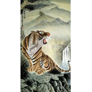 艺术品图片：艺术家魏文乐国画作品名称《【虎12】作者魏文乐》价格288.00 元