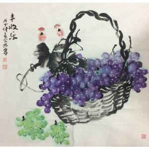 艺术品图片：艺术家陈宗林国画作品名称《【丰收乐】作者陈宗林》价格1680.00 元