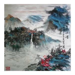 艺术品图片：艺术家杨维宽国画作品名称《【观览山河】作者杨维宽 可定制》价格360.00 元