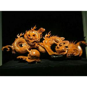 艺术品图片：艺术家刘木雕刻作品名称《【盛世腾龙】持有人刘木》价格15600.00 元
