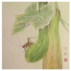 艺术品图片：艺术家傅饶国画作品名称《【昆虫记】作者傅饶》价格1000.00 元